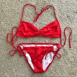 Red Victoria’s Secret Bikini 2 Piece Set
